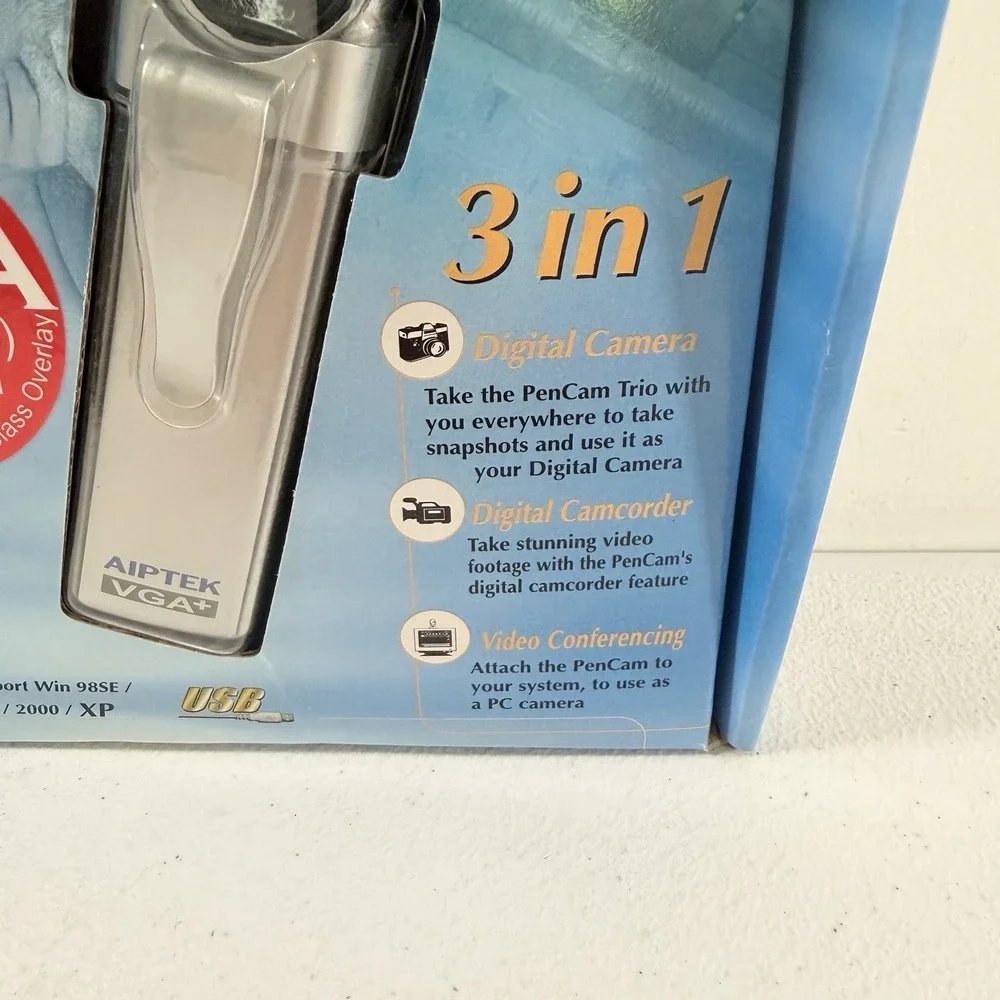 Vintage Aiptek VGA Pencam Camera Recorder 3-in-1 NEW SEALED
